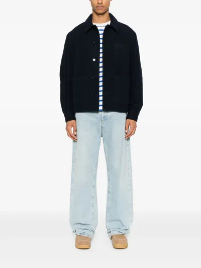 Fursac Single-breasted Blazer In Blue