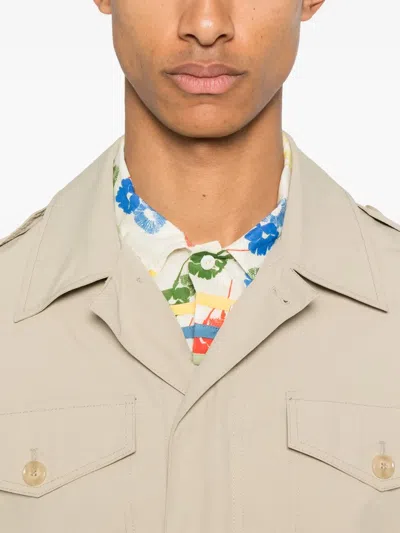 Fursac Drawstring Jacket In Neutral