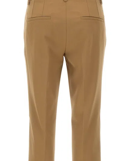 Marella Belt Loop Casual Pants In Brown