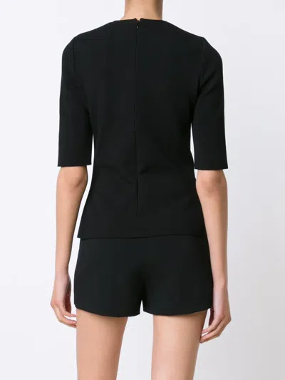 David Koma Cut Out Panel Top In Black