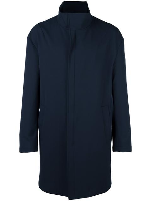 Giorgio Armani High Neck Zipped Coat | ModeSens