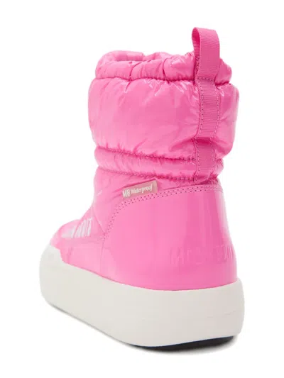 Moon Boot Quilted Mid-calf Snow Boots In Pink