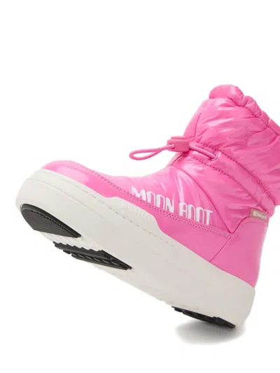 Moon Boot Quilted Mid-calf Snow Boots In Pink