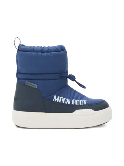 Moon Boot Park Strap Padded Snow Boots In Blue