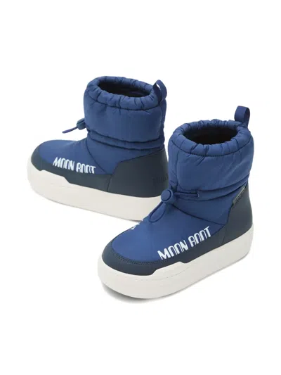 Moon Boot Park Strap Padded Snow Boots In Blue