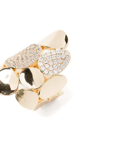 Apm Monaco Statement Galet Ring In Gold
