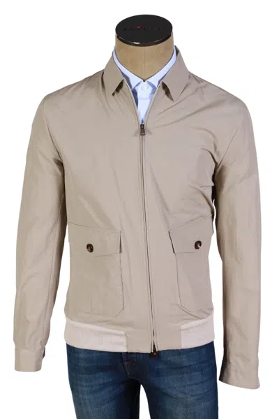 Kiton Kired By  Beige Solid Jacket In Brown