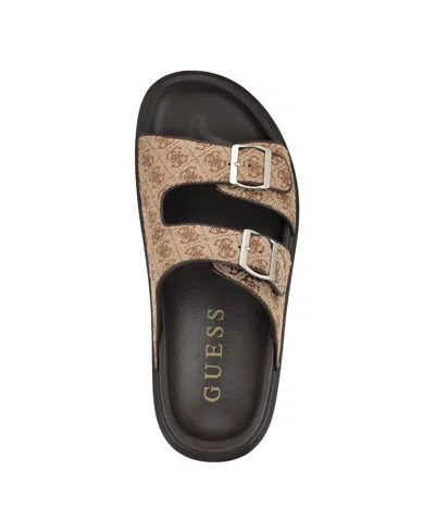 Guess Verone Sandal In Brown