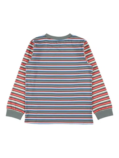 Stella Mccartney Multicolor T-shirt For Boy With Logo In Green