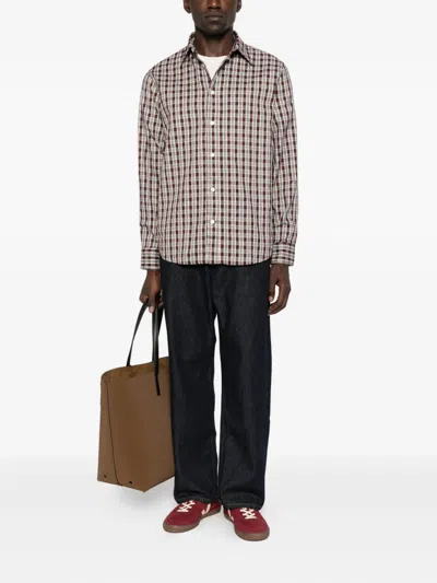 Nn07 Colby Checked Cotton Shirt In Multi
