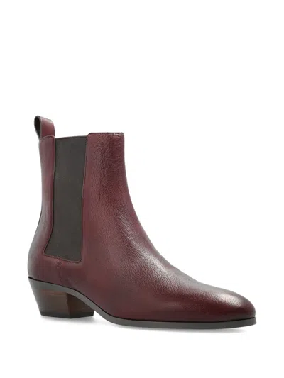 Odissi Ella Pointed-toe Chelsea Boots In Red