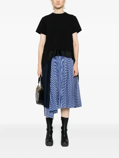 Sacai T-shirts And Polos In Black