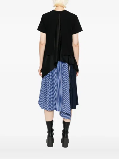 Sacai T-shirts And Polos In Black