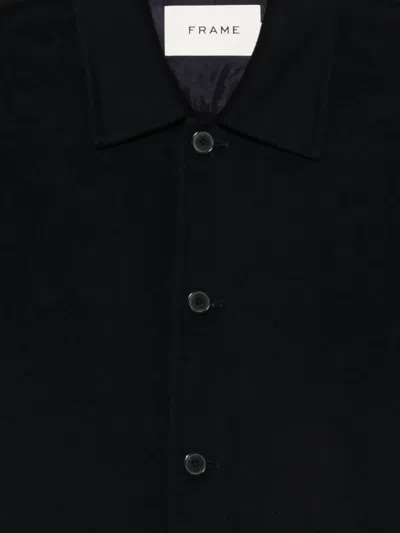 Frame Button-cuff Jacket In Black
