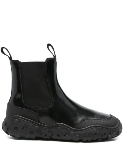 Cecilie Bahnsen Blanca Leather Chelsea Boots In Black