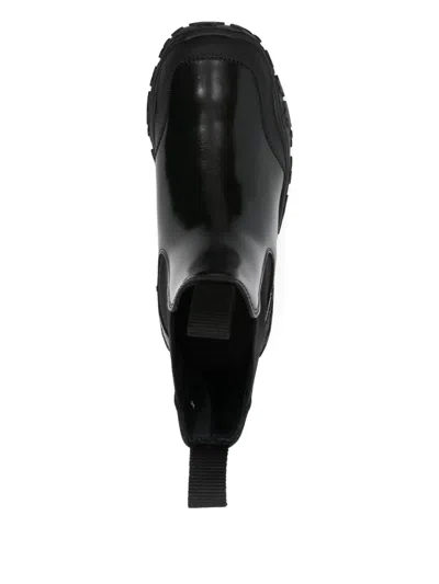 Cecilie Bahnsen Blanca Leather Chelsea Boots In Black