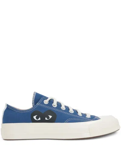 Comme Des Garçons Play Chuck Taylor Logo Low-top Canvas Sneakers In Multi