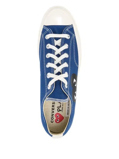 Comme Des Garçons Play Chuck Taylor Logo Low-top Canvas Sneakers In Multi