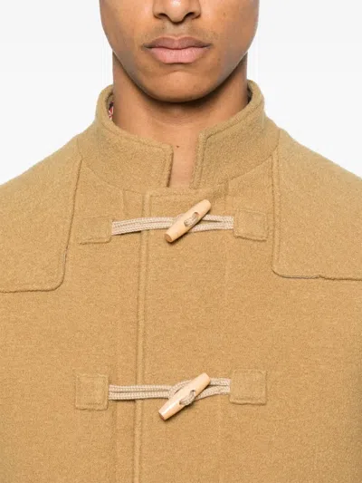 Fursac Wool Duffle Jacket In Brown