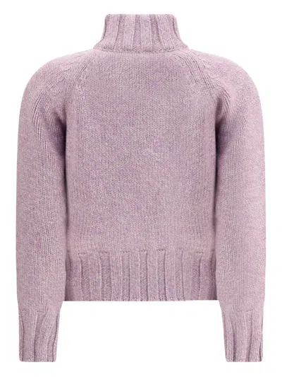 Magda Butrym High-neck Zip-front Cardigan In Pink