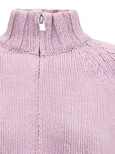 Magda Butrym High-neck Zip-front Cardigan In Pink