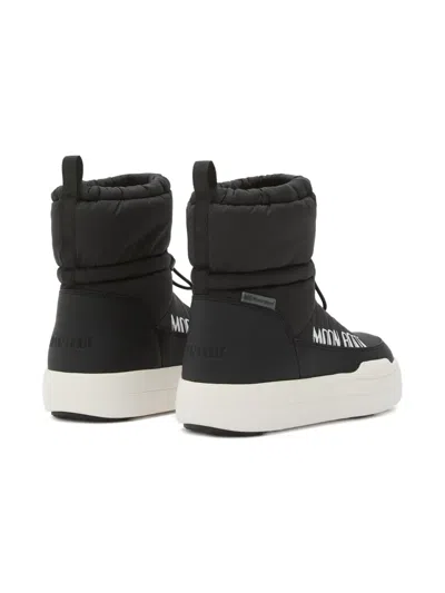 Moon Boot Park Strap Quilted Snow Boots In Black