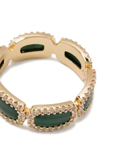 Apm Monaco Malachite Ring In Gold