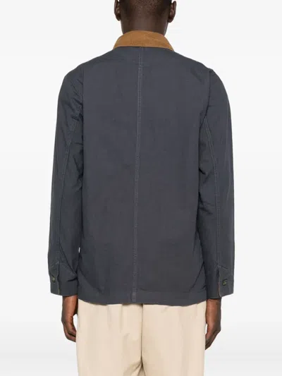 Patagonia Point Reyes Corduroy-collar Button-fastening Jacket In Gray