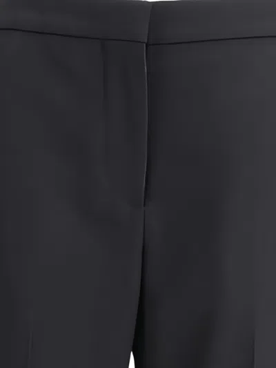 Givenchy Wool Grain De Poudre Bootcut Trousers In Blue