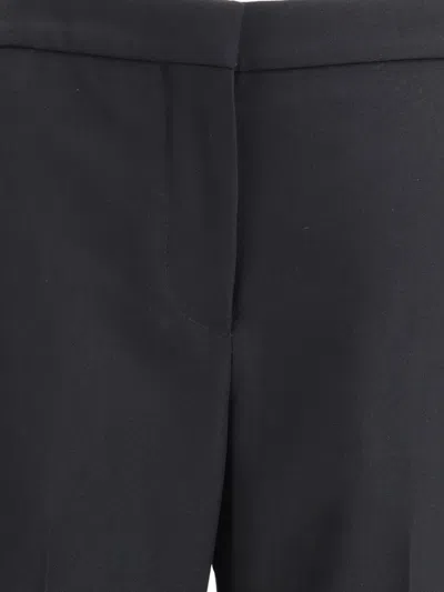 Givenchy Wool Grain De Poudre Bootcut Trousers In Blue