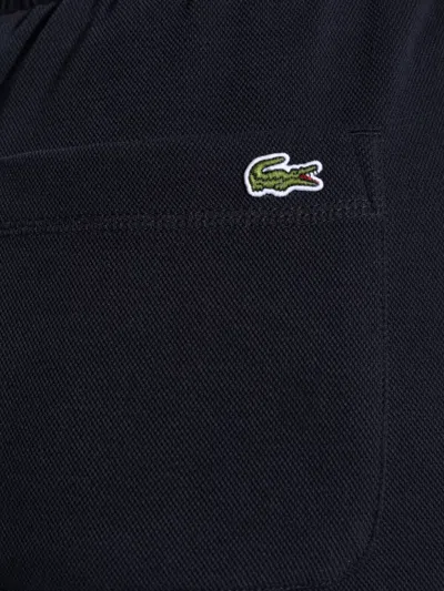 Lacoste High-waist Cotton Track Pant In Blue