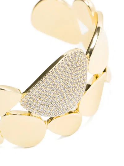 Apm Monaco Statement Galet Bangle In Gold