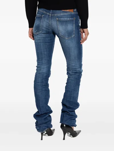 Dsquared2 Distressed Jeans In Blue