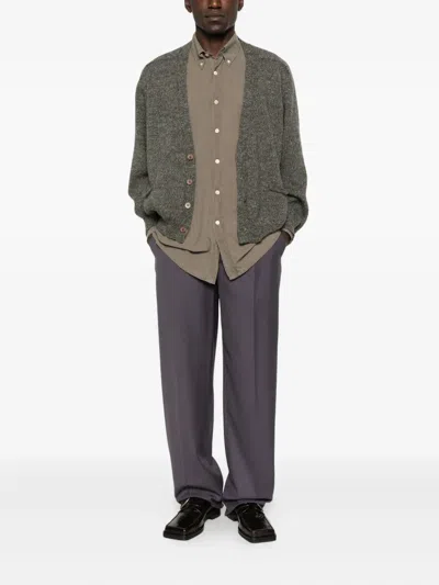 Magliano Sweaters Gray In Green