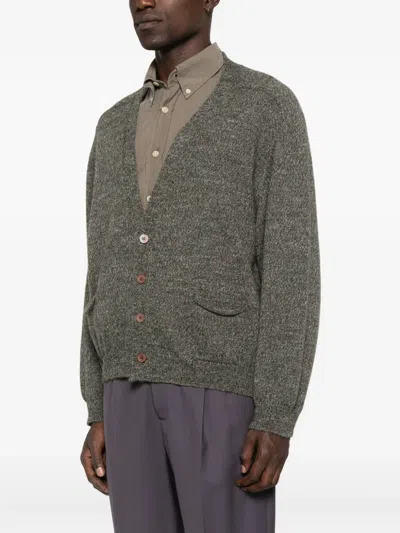 Magliano Sweaters Gray In Green