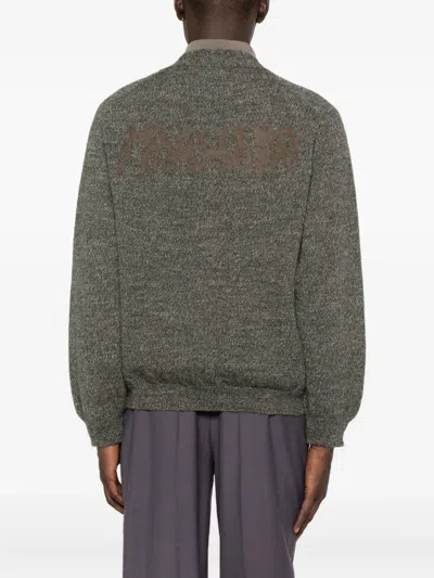 Magliano Sweaters Gray In Green