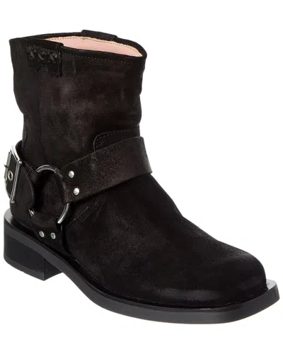 Scotch & Soda Doris Suede Bootie In Black