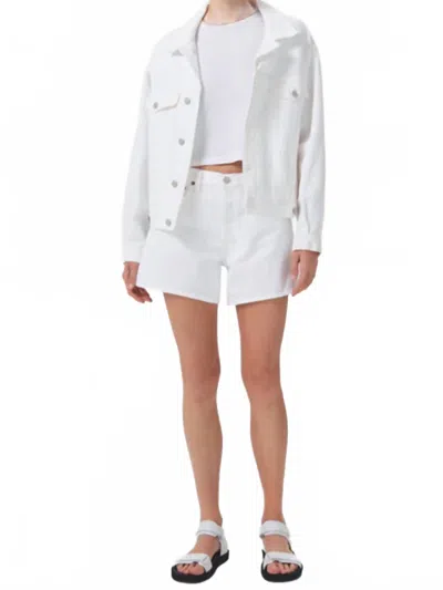 Agolde Parker Long Short In Dough In Multi