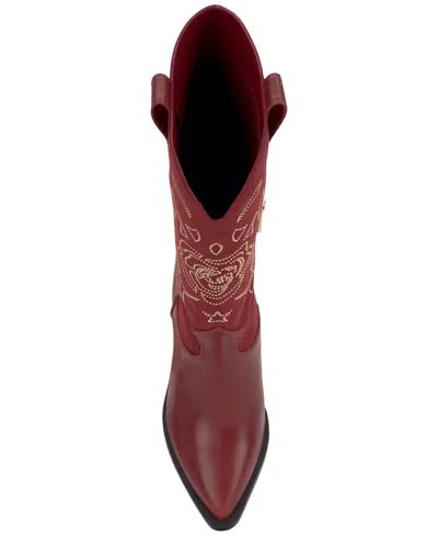 Jessica Simpson Zodra Western Boot In Burgundy