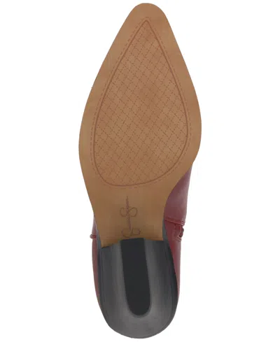 Jessica Simpson Zodra Western Boot In Burgundy