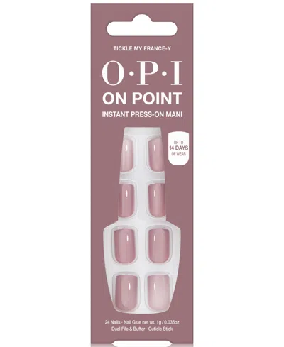 Opi On Point Instant Press-on Mani In Transparent
