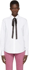 MARC JACOBS White Tie & Pin Shirt