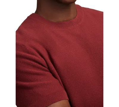 Lucky Brand Men's Short Sleeve Crewneck Sweater In Burgundy