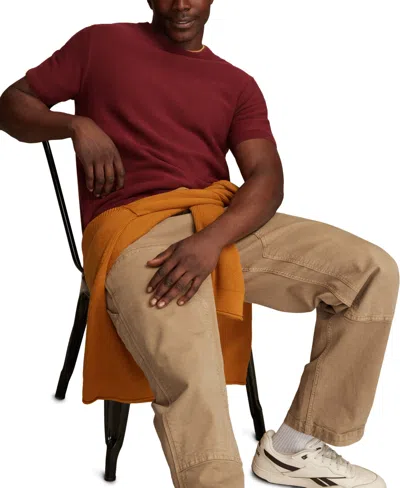Lucky Brand Men's Short Sleeve Crewneck Sweater In Burgundy