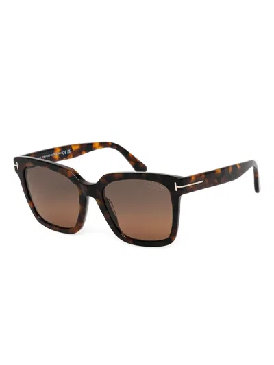 Tom Ford Square-frame Sunglasses In Brown