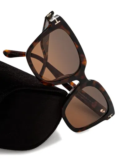 Tom Ford Square-frame Sunglasses In Brown