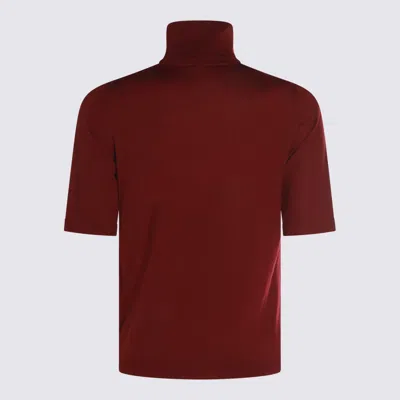 Allude Sweaters Brown In Red