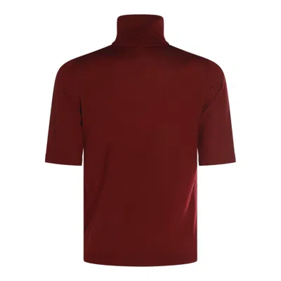 Allude Sweaters Brown In Red
