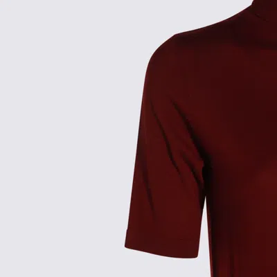 Allude Sweaters Brown In Red