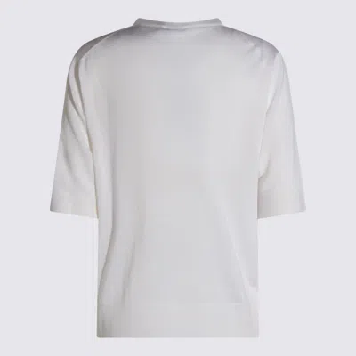 Malo Knit Crewneck Short Sleeve Plain In Multi